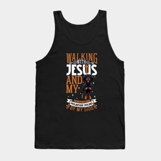 Jesus and dog - Montenegrin Mountain Hound Tank Top